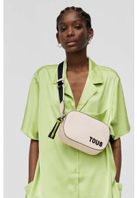 Tous torebka skórzana kolor beżowy. Kolor: beżowy. Materiał: skórzane #3