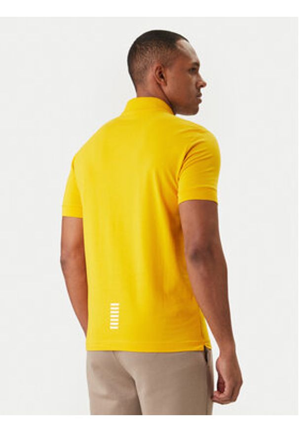 EA7 Emporio Armani Polo 8NPF14 PJVQZ U2102 Żółty Regular Fit. Typ kołnierza: polo. Kolor: żółty. Materiał: bawełna