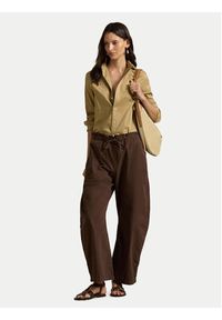 Polo Ralph Lauren Koszula 211A92177012 Beżowy Classic Fit. Typ kołnierza: polo. Kolor: beżowy. Materiał: bawełna #4