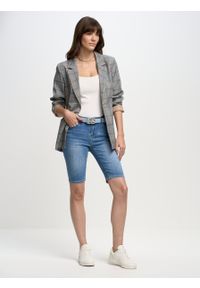 Big-Star - Szorty damskie jeansowe Shira 189. Kolor: niebieski. Materiał: jeans. Wzór: paski. Sezon: lato #2