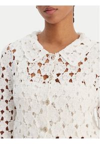 Fracomina Kardigan FR26ST8018K488R6 Écru Regular Fit. Materiał: bawełna #5