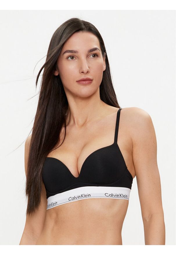 Calvin Klein Underwear Biustonosz push-up 000QF7623E Czarny. Kolor: czarny. Materiał: bawełna. Rodzaj stanika: push-up