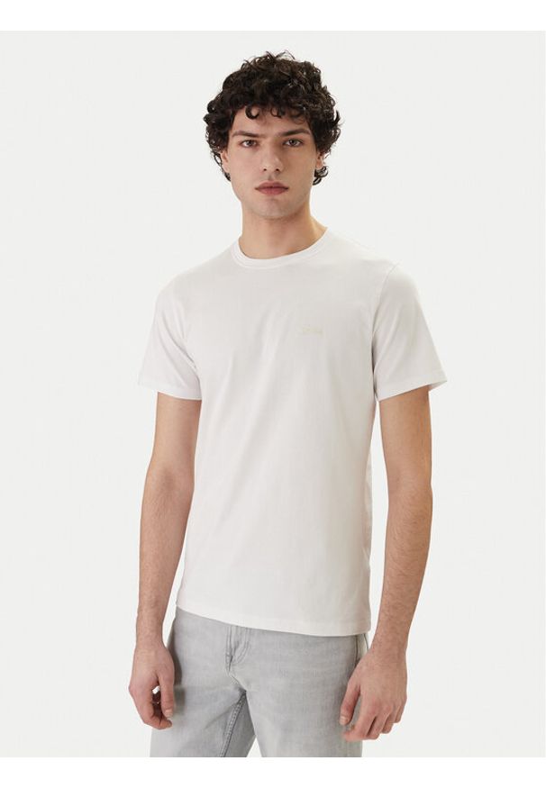 Guess T-Shirt M4GI70 KC9X0 Biały Slim Fit. Kolor: biały. Materiał: bawełna