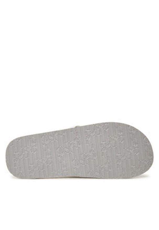 Calvin Klein Jeans Japonki Thong+ Cv YM0YM01235 Biały. Kolor: biały. Materiał: materiał