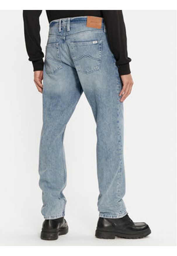Mustang Jeansy Denver 1015522 Niebieski Straight Fit. Kolor: niebieski