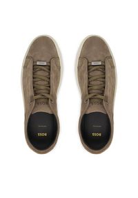 BOSS Sneakersy Gary 50552971 Beżowy. Kolor: beżowy. Materiał: skóra, zamsz #4