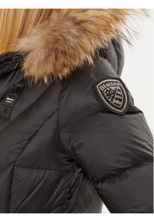 Blauer Kurtka puchowa 24WBLDC03051 006047 Czarny Regular Fit. Kolor: czarny. Materiał: syntetyk