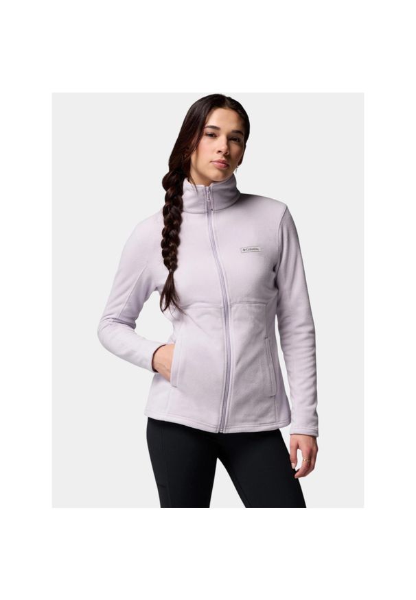 columbia - Sweter Damski Columbia Basin Trail III. Kolor: fioletowy. Materiał: polar. Sport: turystyka piesza