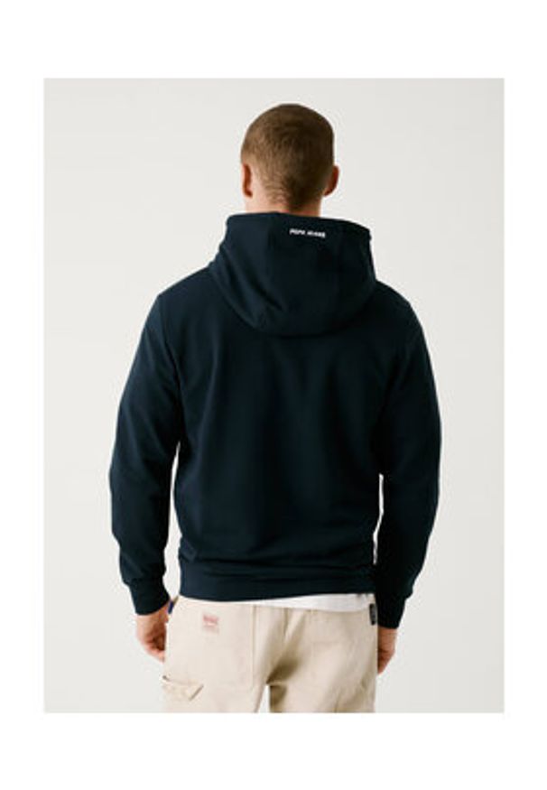 Pepe Jeans Bluza Red Bull Racing Embroidered Logo 2025 Granatowy Regular Fit. Kolor: niebieski. Materiał: bawełna