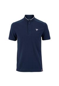 TECNIFIBRE - Koszulka tenisowa męska z krótkim rękawem Tecnifibre Polo Pique. Typ kołnierza: polo. Kolor: niebieski. Długość rękawa: krótki rękaw. Długość: krótkie. Sport: tenis #1