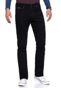 Wrangler - WRANGLER SPODNIE MĘSKIE ARIZONA STRETCH NAVY W12OZ2114. Okazja: na co dzień. Materiał: materiał, tkanina. Styl: casual, wizytowy