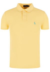 Polo Ralph Lauren Polo Core Replen 710795080 Żółty Slim Fit. Typ kołnierza: polo. Kolor: żółty. Materiał: bawełna #5