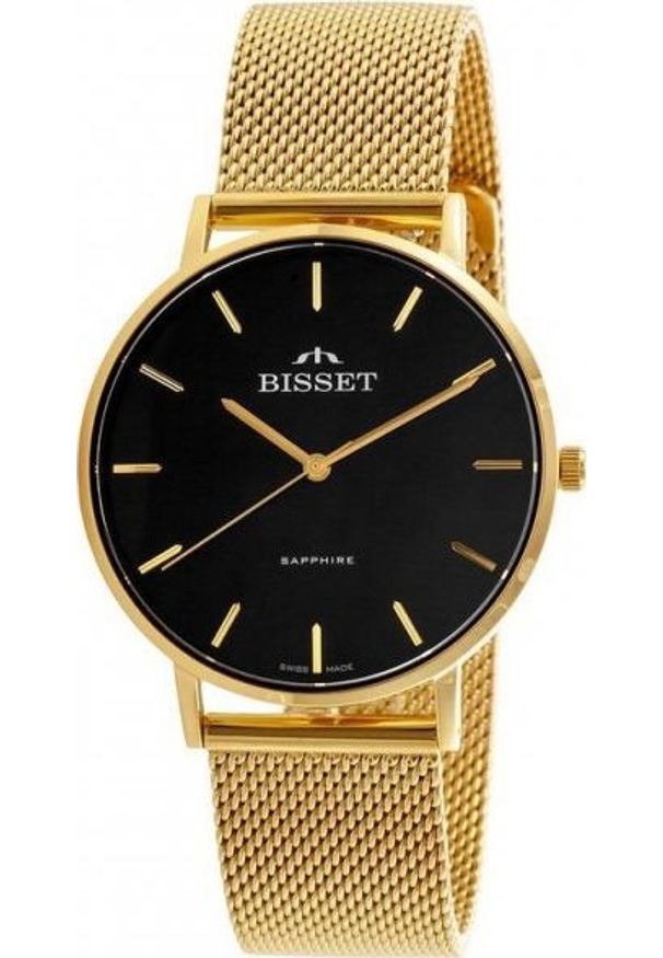 Zegarek Bisset ZEGAREK DAMSKI BISSET BSBF33 (zb579i) - SZAFIROWE SZKŁO. Kolor: niebieski