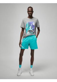 Jordan - Koszulka męska nike air jordan brand graphic crew 1 tee carbon heather. Kolor: szary. Sport: koszykówka #2