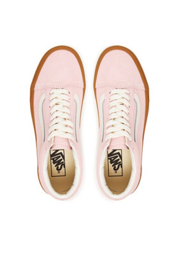 Vans Tenisówki Old Skool VN000D9YRWZ1 Różowy. Kolor: różowy. Materiał: skóra, zamsz