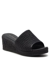 TOMMY HILFIGER - Tommy Hilfiger Espadryle Th Rope Wedge Sandal FW0FW07927 Czarny. Kolor: czarny #7