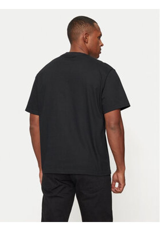 United Colors of Benetton - United Colors Of Benetton T-Shirt 3MI6U109O Czarny Oversize. Kolor: czarny. Materiał: bawełna