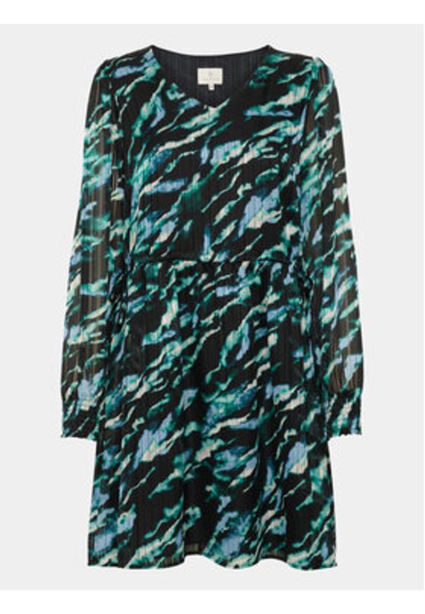 Kaffe Sukienka codzienna Chucky 10508128 Zielony Regular Fit. Okazja: na co dzień. Kolor: zielony. Materiał: syntetyk. Typ sukienki: proste. Styl: casual