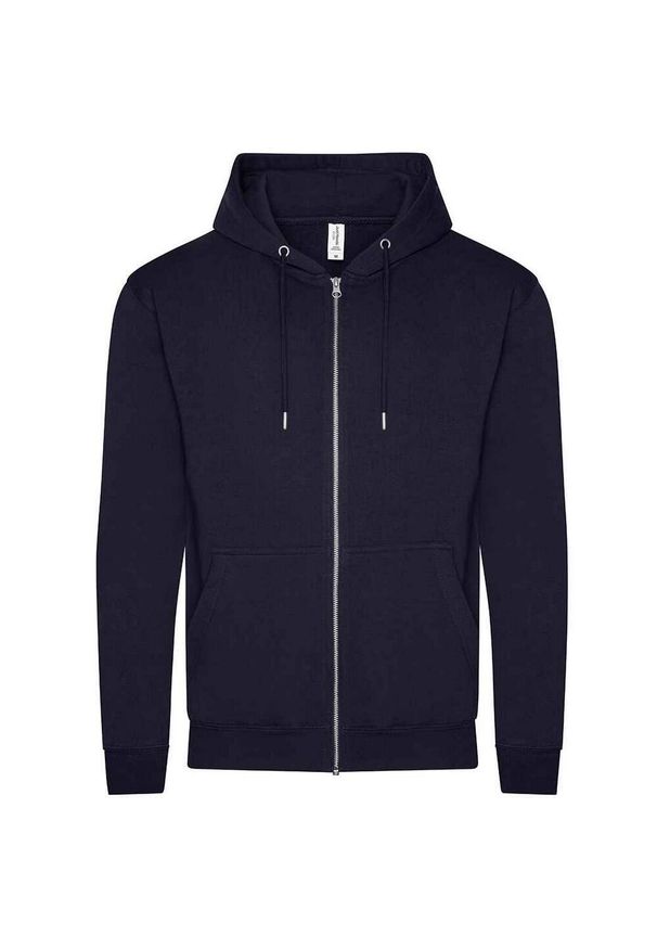 AWDIS - Organiczna Bluza Z Kapturem Dla Dorosłych Unisex. Typ kołnierza: kaptur. Kolor: niebieski