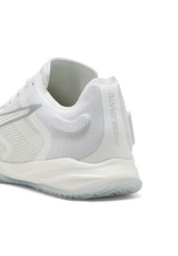 Puma - Buty do piłki ręcznej unisex Accelerate NITRO™ SQD 4 PUMA White Silver Metallic. Kolor: szary, biały, wielokolorowy. Sport: piłka ręczna