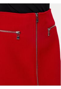 Morgan Spódnica mini 241-JADA Czerwony Straight Fit. Kolor: czerwony. Materiał: syntetyk #5