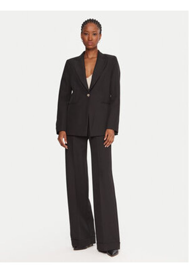 Maryley Marynarka 25IB187/M06/43NE Czarny Regular Fit. Kolor: czarny. Materiał: syntetyk