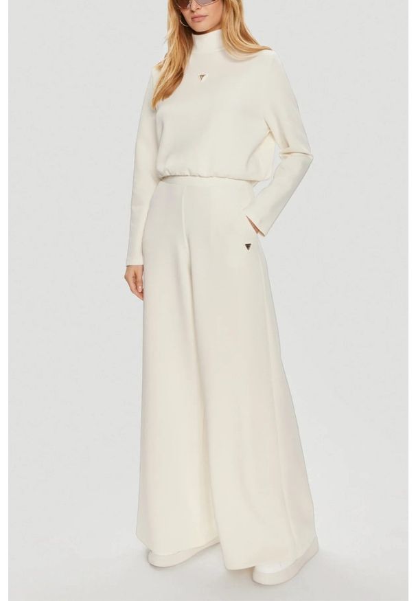 Guess - GUESS Bluza damska w kolorze ecru Olympe. Kolor: beżowy