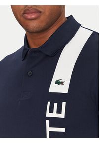 Lacoste Polo DH8940 Granatowy Regular Fit. Typ kołnierza: polo. Kolor: niebieski. Materiał: syntetyk #4