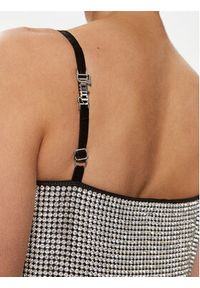 Juicy Couture Spódnica mini Chainmail JCMGS223261 Srebrny Slim Fit. Kolor: srebrny. Materiał: syntetyk #3