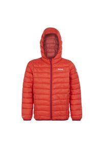 Regatta - Kurtka Ocieplana Dziecięca Z Kapturem Marizion. Typ kołnierza: kaptur. Kolor: czerwony. Materiał: puch. Styl: sportowy #1