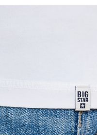 Big-Star - Koszulka męska z bawełny supima biała Supiclassic 101. Kolor: biały. Materiał: bawełna #6