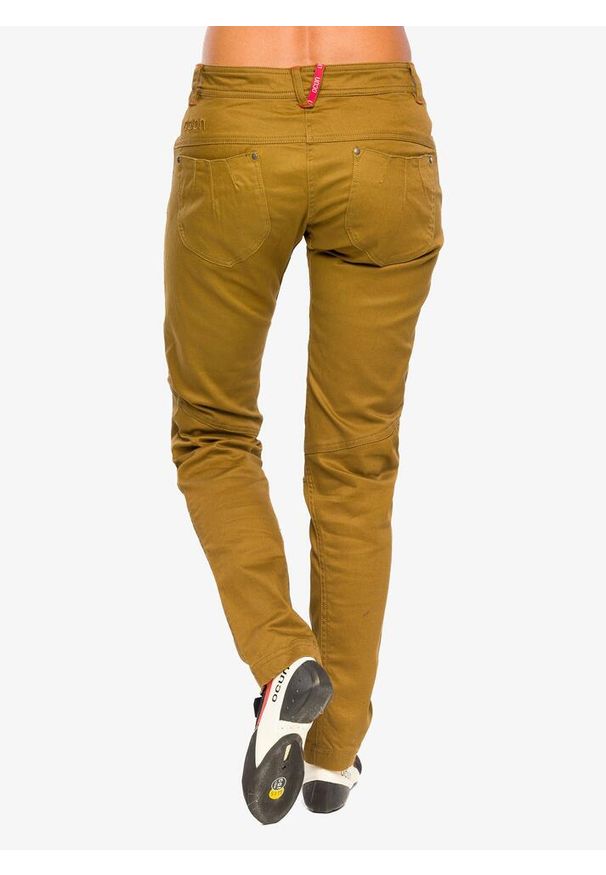 OCUN - Spodnie wspinaczkowe damskie Ocun Kaira Pants. Kolor: brązowy