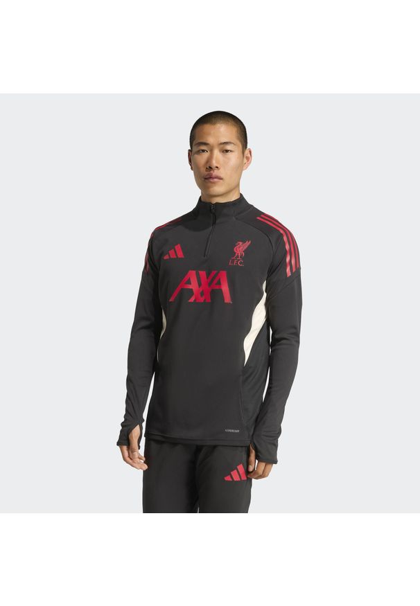 Adidas - Koszulka Liverpool FC Tiro 25 Competition Training. Kolor: czarny. Materiał: dresówka. Sport: piłka nożna