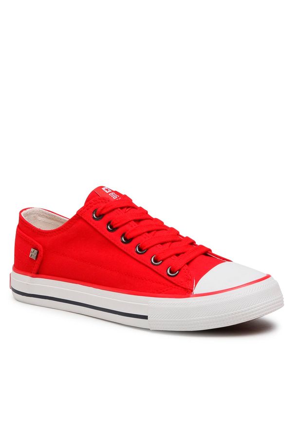 BIG STAR SHOES - Trampki Big Star Shoes DD274339 Red. Kolor: czerwony. Materiał: materiał