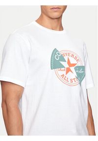 Converse T-Shirt M Chuck Patch Distort Tee 10026427-A02 Biały Regular Fit. Kolor: biały. Materiał: bawełna #5