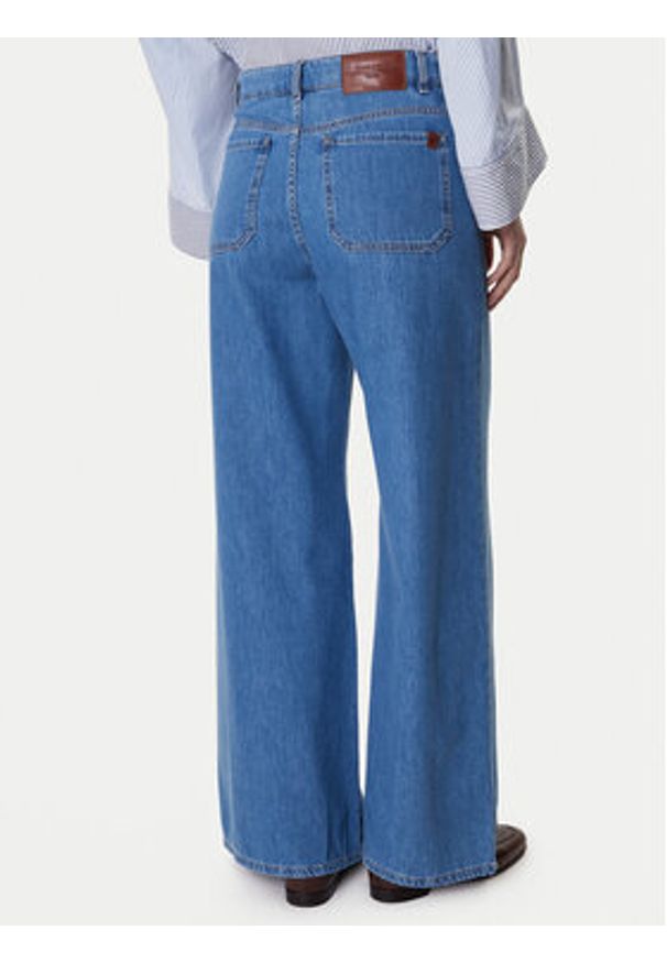 Weekend Max Mara Jeansy Vega 2615181041 Niebieski Wide Leg. Kolor: niebieski