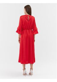 Please Sukienka koktajlowa A1VAAYP000 Czerwony Regular Fit. Kolor: czerwony. Materiał: syntetyk. Styl: wizytowy #4