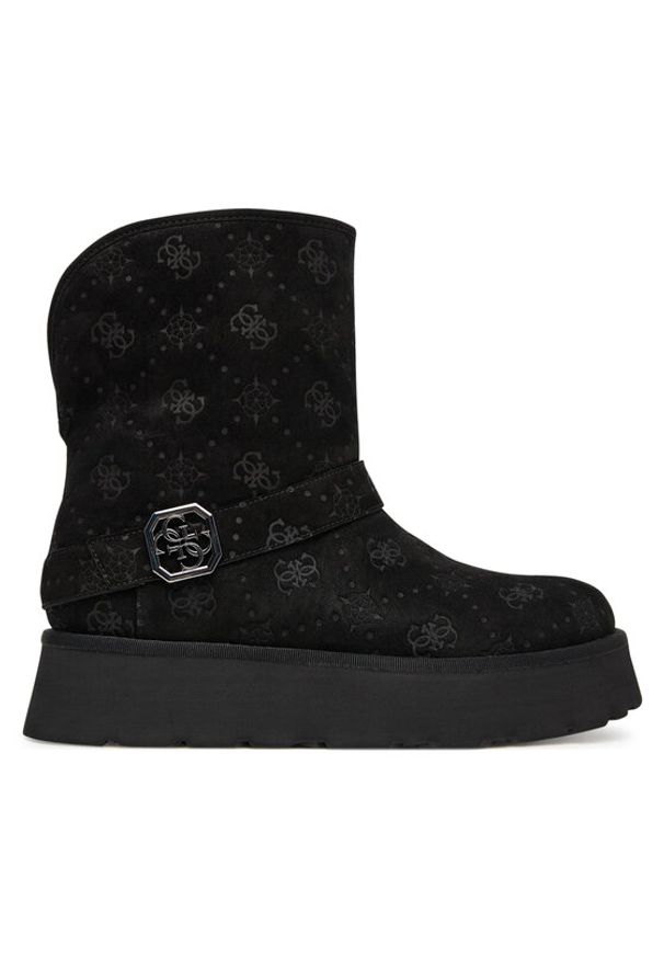 Guess Śniegowce FLFDOL ESU10 Czarny. Kolor: czarny. Materiał: materiał
