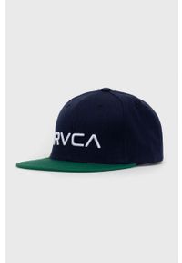 RVCA - Czapka. Kolor: niebieski