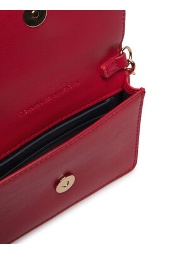 TOMMY HILFIGER - Tommy Hilfiger Torebka Th Icon Card Holder W/Chain AW0AW18248 Czerwony. Kolor: czerwony. Materiał: skórzane