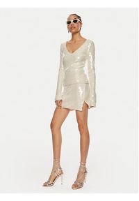 ROTATE Spódnica mini Oliria 112870857 Écru Slim Fit. Materiał: syntetyk #3