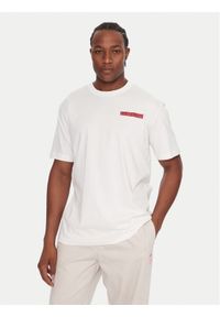 Adidas - adidas T-Shirt Graphic JX3094 Biały Regular Fit. Kolor: biały. Materiał: bawełna