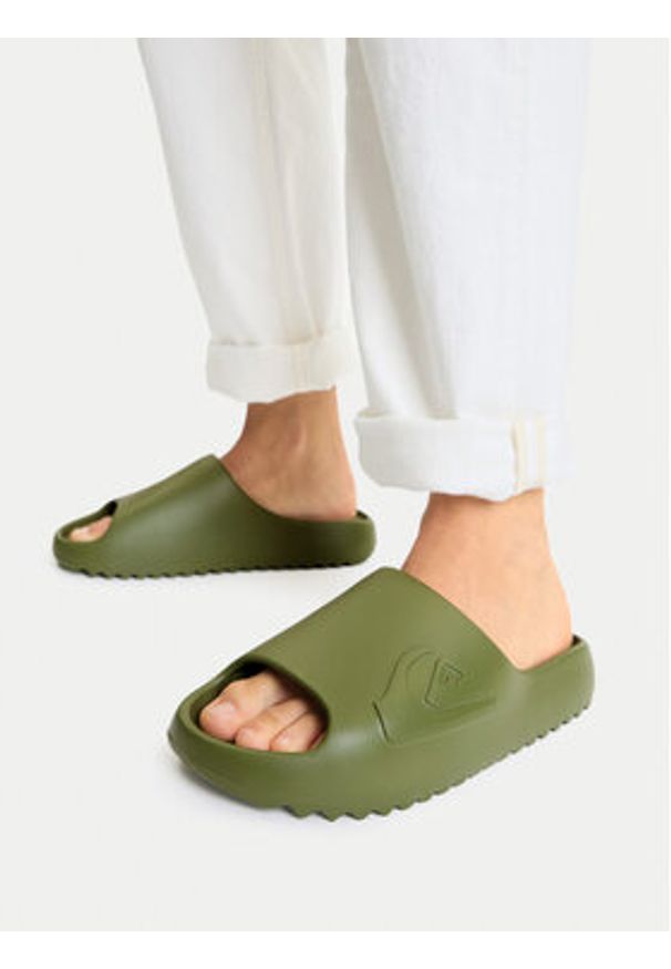 Quiksilver Klapki C-CLOUDBREAK CQ10007MG Zielony. Kolor: zielony. Materiał: syntetyk