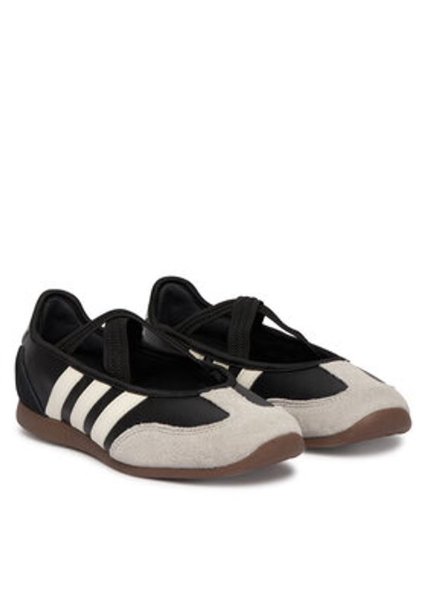 Adidas - adidas Baleriny Barreda Mary Jane HQ7401 Czarny. Kolor: czarny. Materiał: skóra