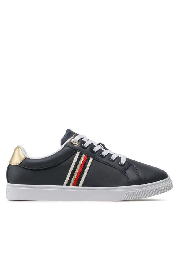 TOMMY HILFIGER - Sneakersy Tommy Hilfiger. Kolor: niebieski