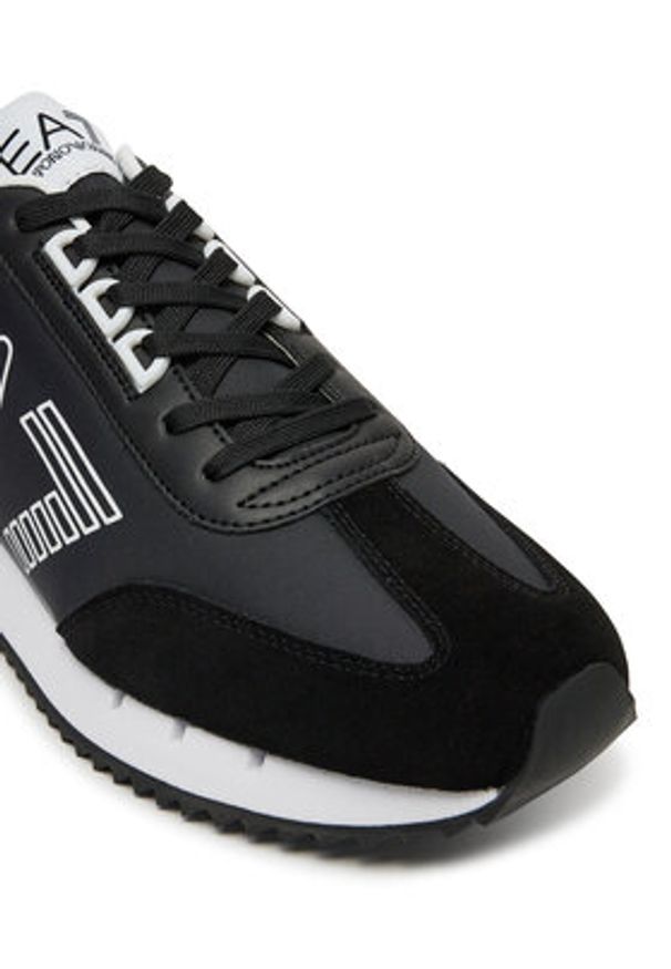 EA7 Emporio Armani Sneakersy X8X101 XK257 U448 Czarny. Kolor: czarny. Materiał: skóra, zamsz