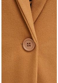 Answear Lab płaszcz damski kolor brązowy przejściowy. Okazja: na co dzień. Kolor: brązowy. Materiał: poliester. Styl: wakacyjny #3