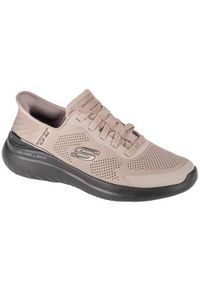 skechers - Buty do chodzenia męskie Skechers Bounder 2.0. Zapięcie: sznurówki. Kolor: beżowy. Materiał: guma, syntetyk, tkanina, materiał. Szerokość cholewki: normalna. Sport: turystyka piesza