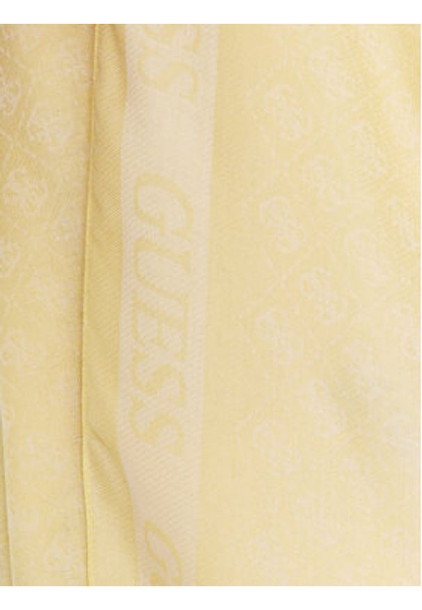Guess Szal AW9230 VIS03 Żółty. Kolor: żółty. Materiał: wiskoza, materiał