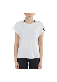 FUNDANGO - Koszulka sportowa damska Hanabi T-shirt z krótkim rękawem. Kolor: biały. Długość rękawa: krótki rękaw. Długość: krótkie. Sport: taniec, joga i pilates